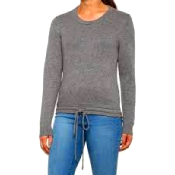 Heartloom Sweaters - Heartloom crew neck tie waist sweater size XL